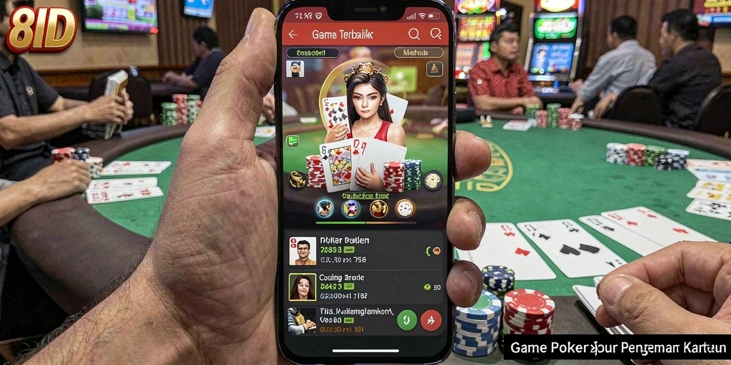 Tampilan gameplay Poker yang menarik dan penuh aksi di 8ID.