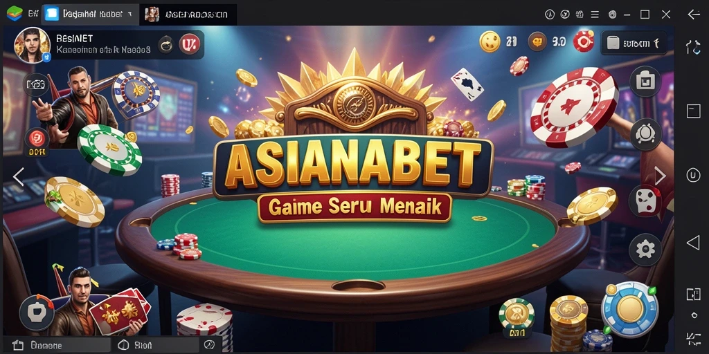 Tampilan menarik dari gameplay ASIANABET yang penuh aksi Kasino.