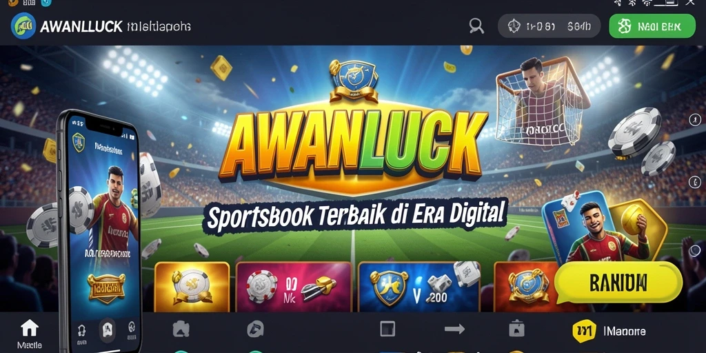 Tampilan utama aplikasi AWANLUCK dengan berbagai pilihan taruhan.