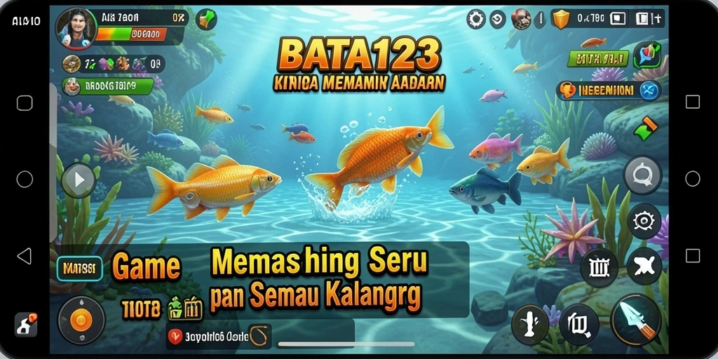 Screenshot gameplay BATA123 menampilkan momen memancing yang seru dan mendebarkan.