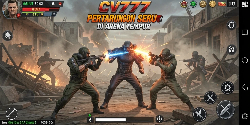 Tampilan menarik dari gameplay pertarungan di CV777 yang penuh aksi.