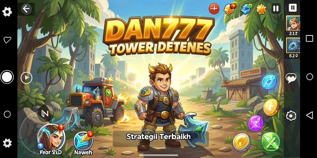 Gambaran gameplay menarik dalam permainan Tower Defense.