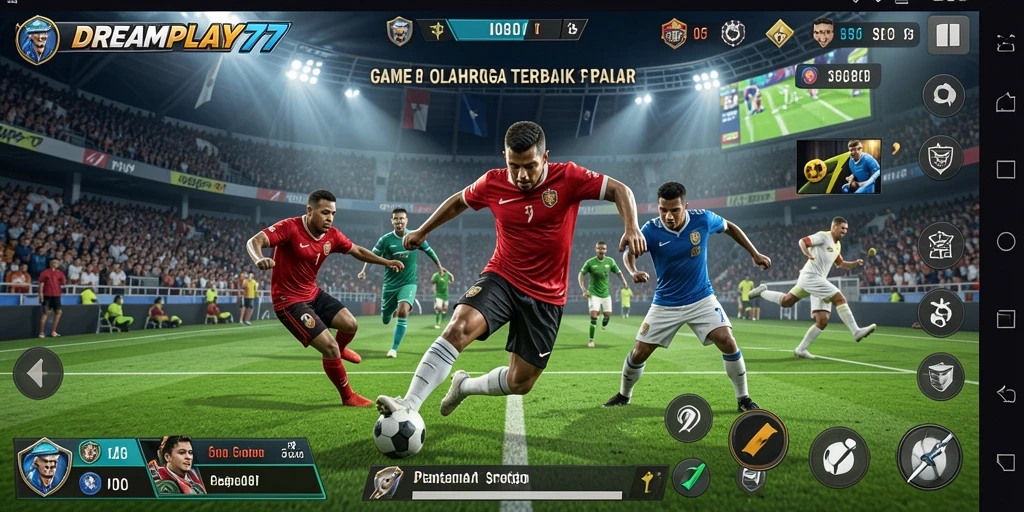 Tampilan gameplay DREAMPLAY77 yang seru dan kompetitif di berbagai cabang olahraga.