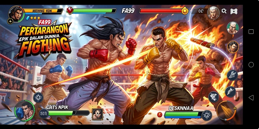 Tampilan seru gameplay pertarungan epik di FA99.