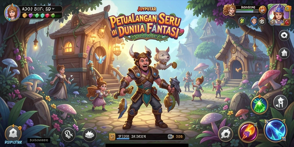 Screenshot gameplay JOYPUTAR memperlihatkan aksi seru dalam dunia petualangan.