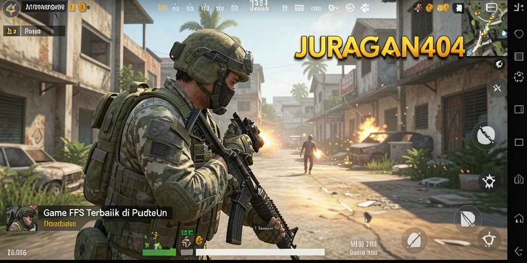 Bermain JURAGAN404 dengan intensitas tinggi di medan perang FPS.