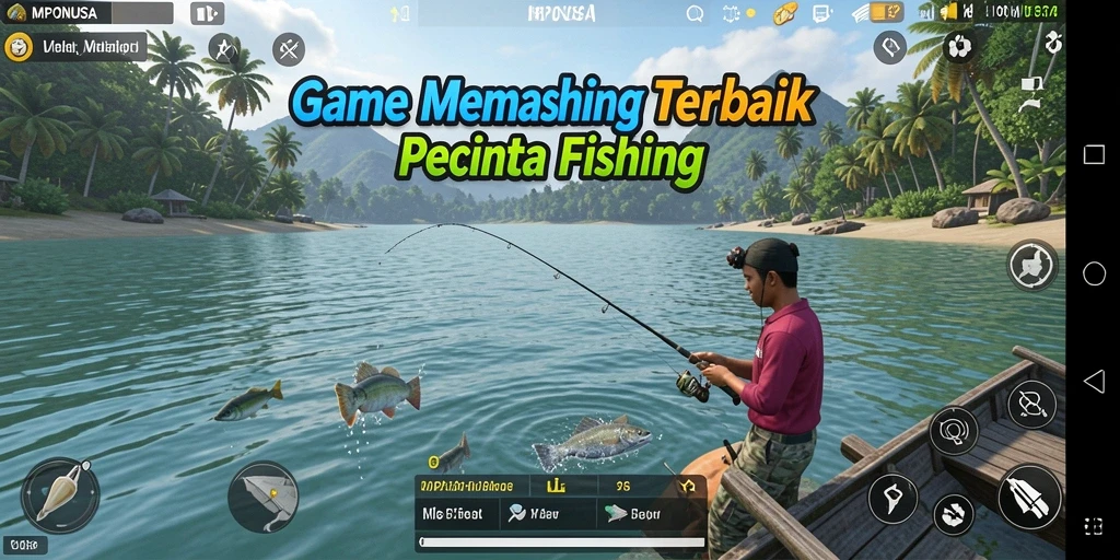 Tangkapan ikan besar dalam gameplay seru di MPONUSA.