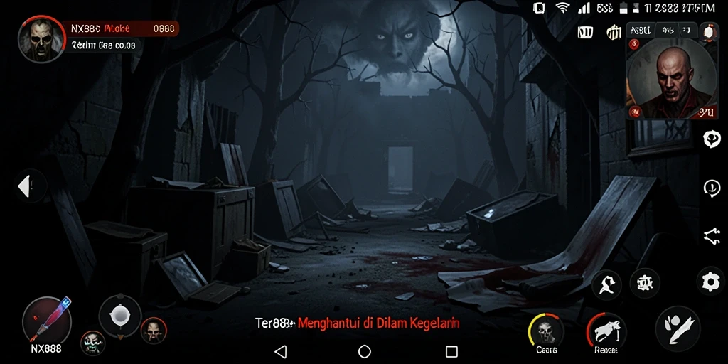 Tampilan gameplay menegangkan dari NX888 yang penuh kengerian.