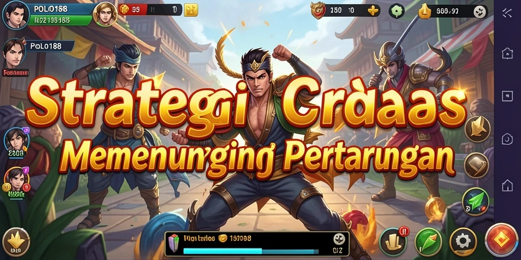 Tampilan utama gameplay strategis dalam POLO188 yang menarik.