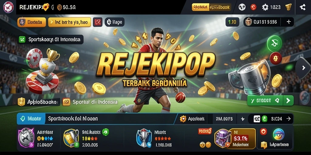 Tampilan gameplay menarik REJEKIPOP dengan berbagai jenis taruhan olahraga.