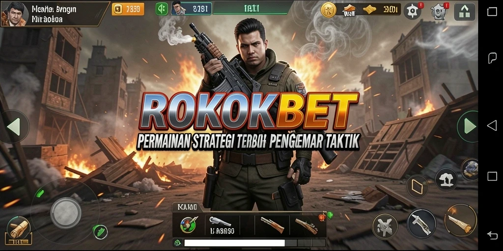 Tampilan gameplay ROKOKBET dengan strategi yang mendebarkan.