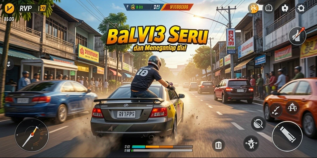 Tampilan menegangkan dari balapan seru di RVIP3.