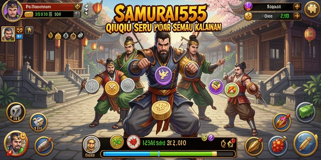 Tangkapan layar gameplay <strong>SAMURAI555</strong> menampilkan keseruan bermain QiuQiu.