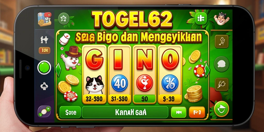Tampilan gameplay Bingo yang seru di TOGEL62.