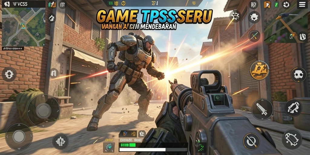 Tampilan aksi menegangkan dari gameplay VC55 yang seru.