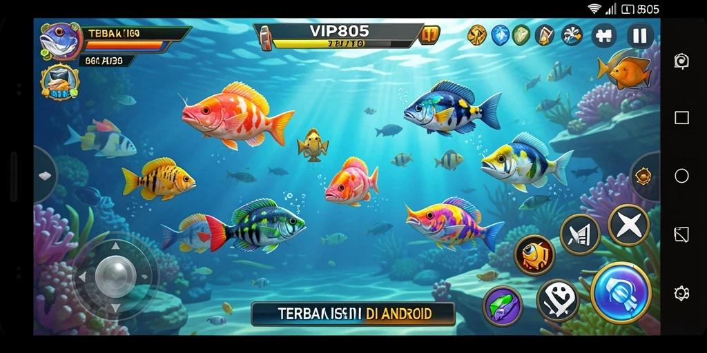 Gameplay seru dalam menangkap ikan di VIP805.